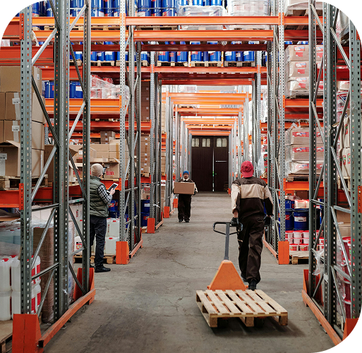 Commercial warehouse loading bay