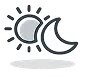 Sun and moon icon